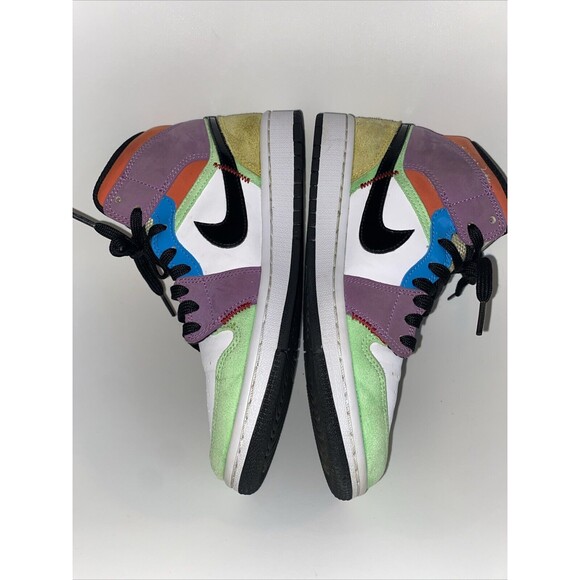 Nike Jordan 1 SE Mid Size 7 Eur Size 38- Lightbulb CW1140-100 - Picture 3 of 12